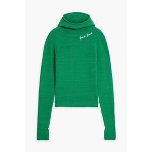 Ienki Ienki Embroidered Knitted Hooded Sweater Green - S